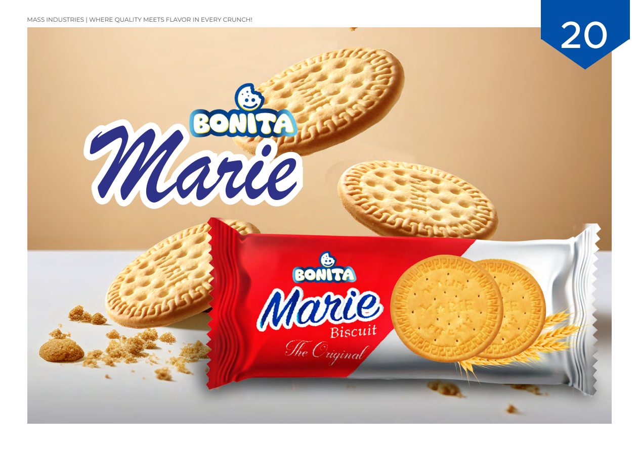 Bonita catalog spread — Cream wafers